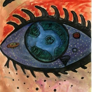 1. místo Ema Gregovská – Oko galaxie