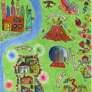 7. místo Ema Radová – Mapa inspirace